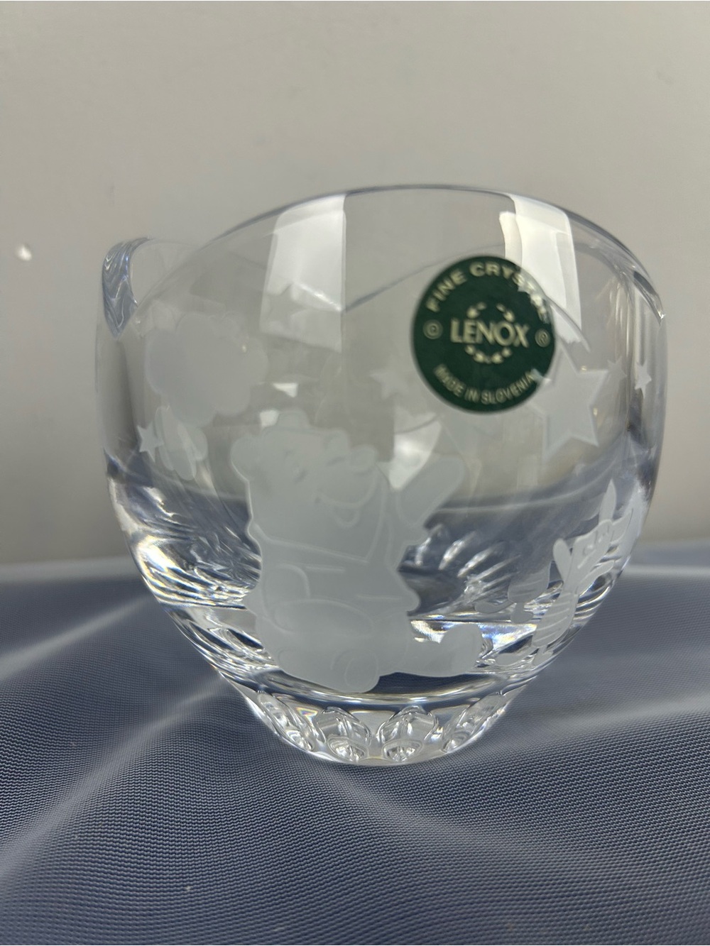 Lenox Crystal Winnie the Pooh Votive Candle Holder New in Box Piglet